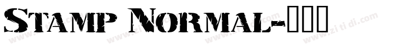 Stamp Normal字体转换
